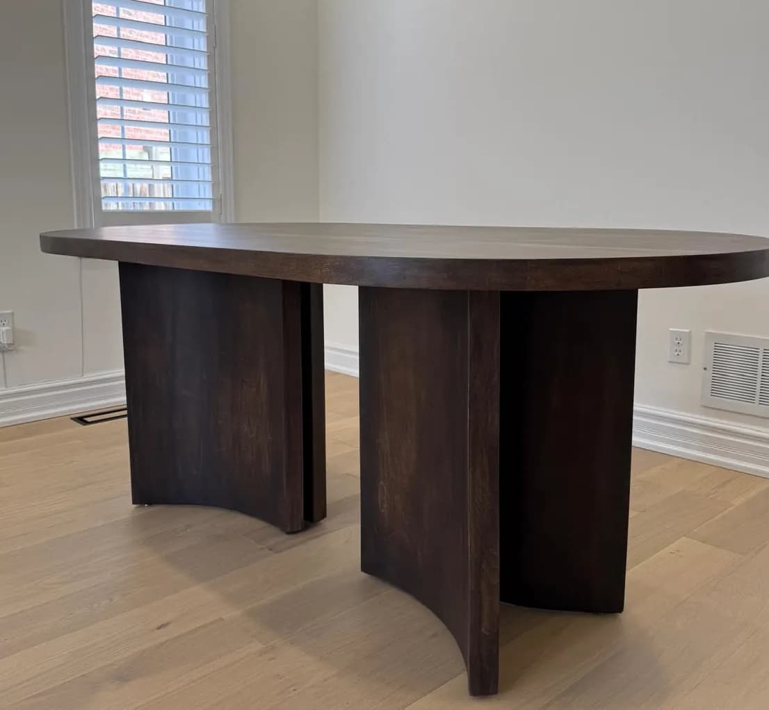 Maple Table with curved legs
