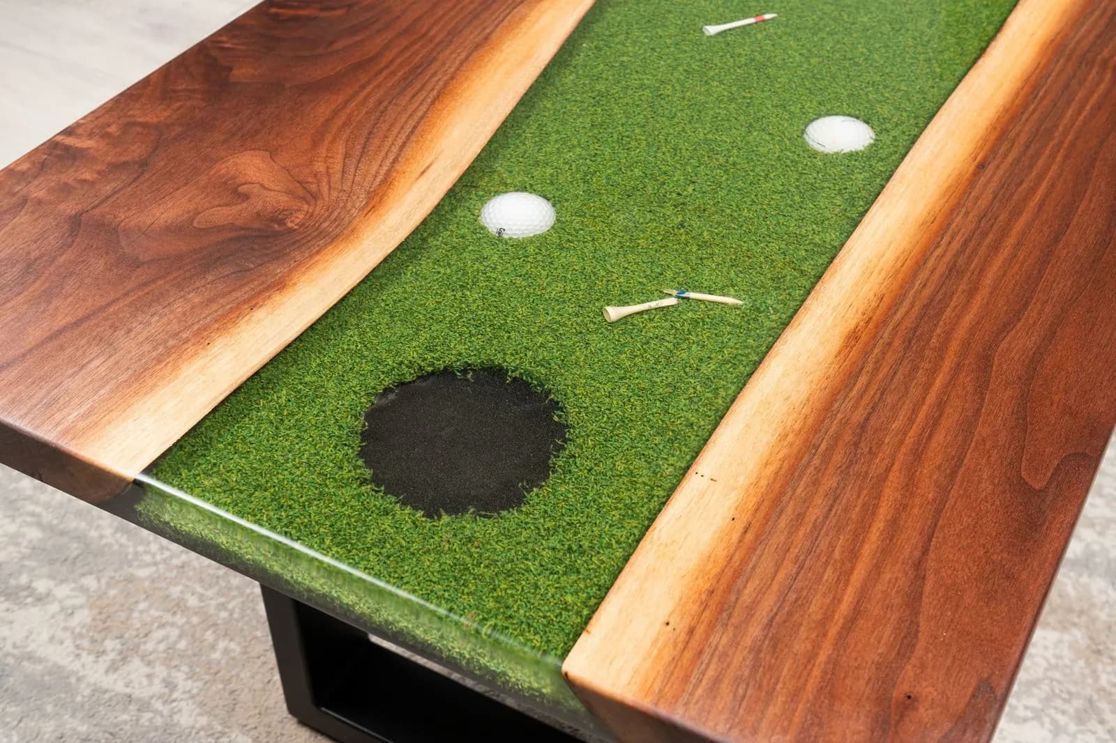 Walnut Epoxy Golf Table