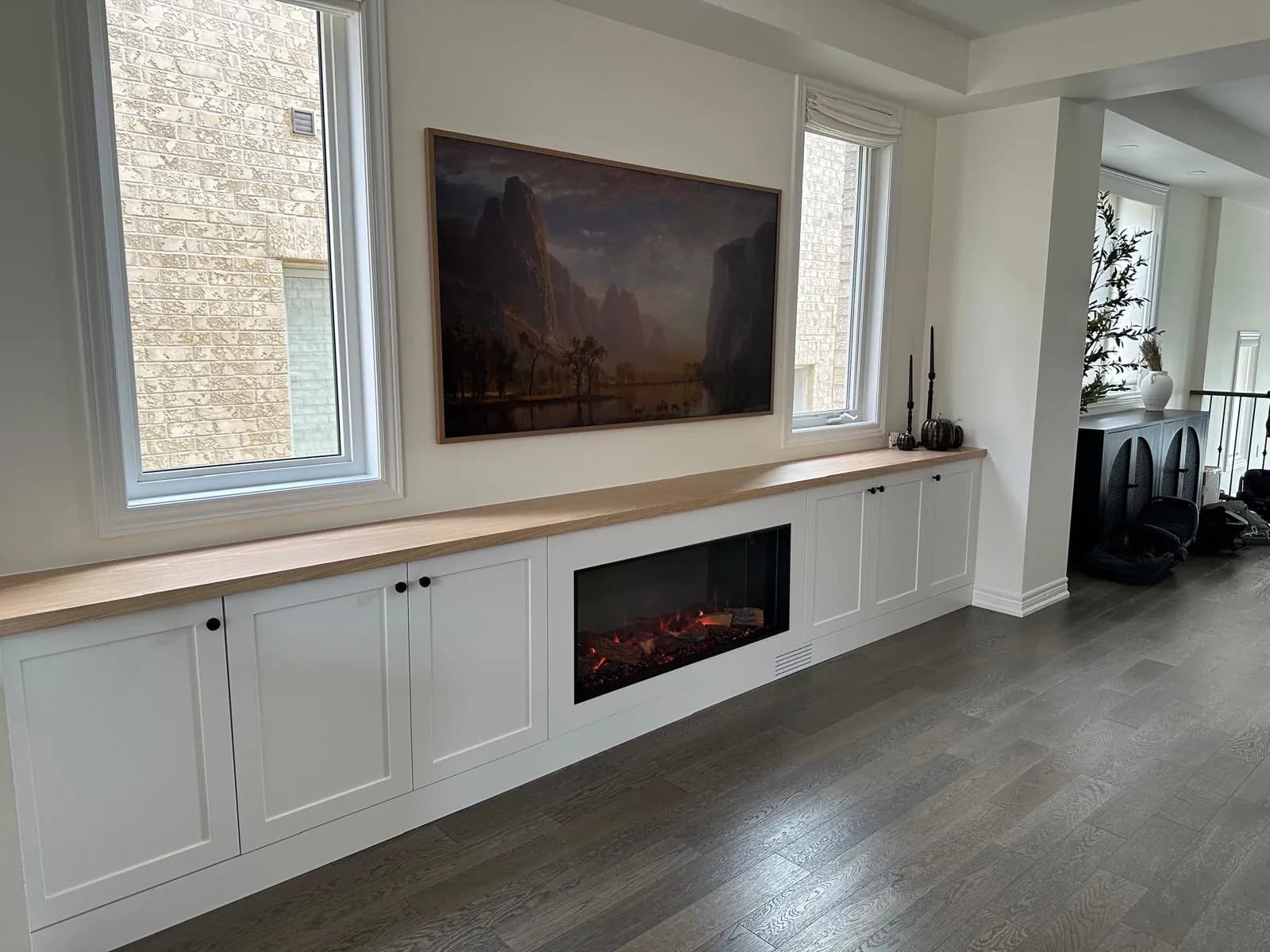 White oak and white built in