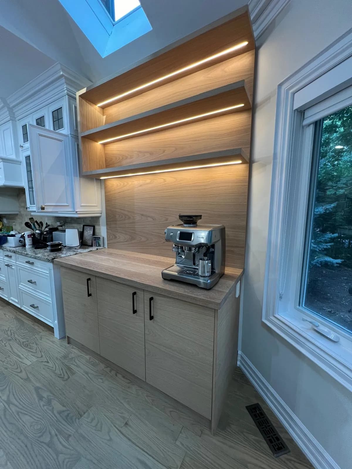 White Oak Coffee Station